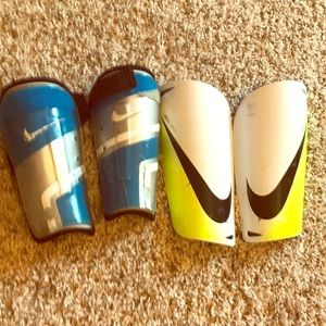 Two pairs of shin guards